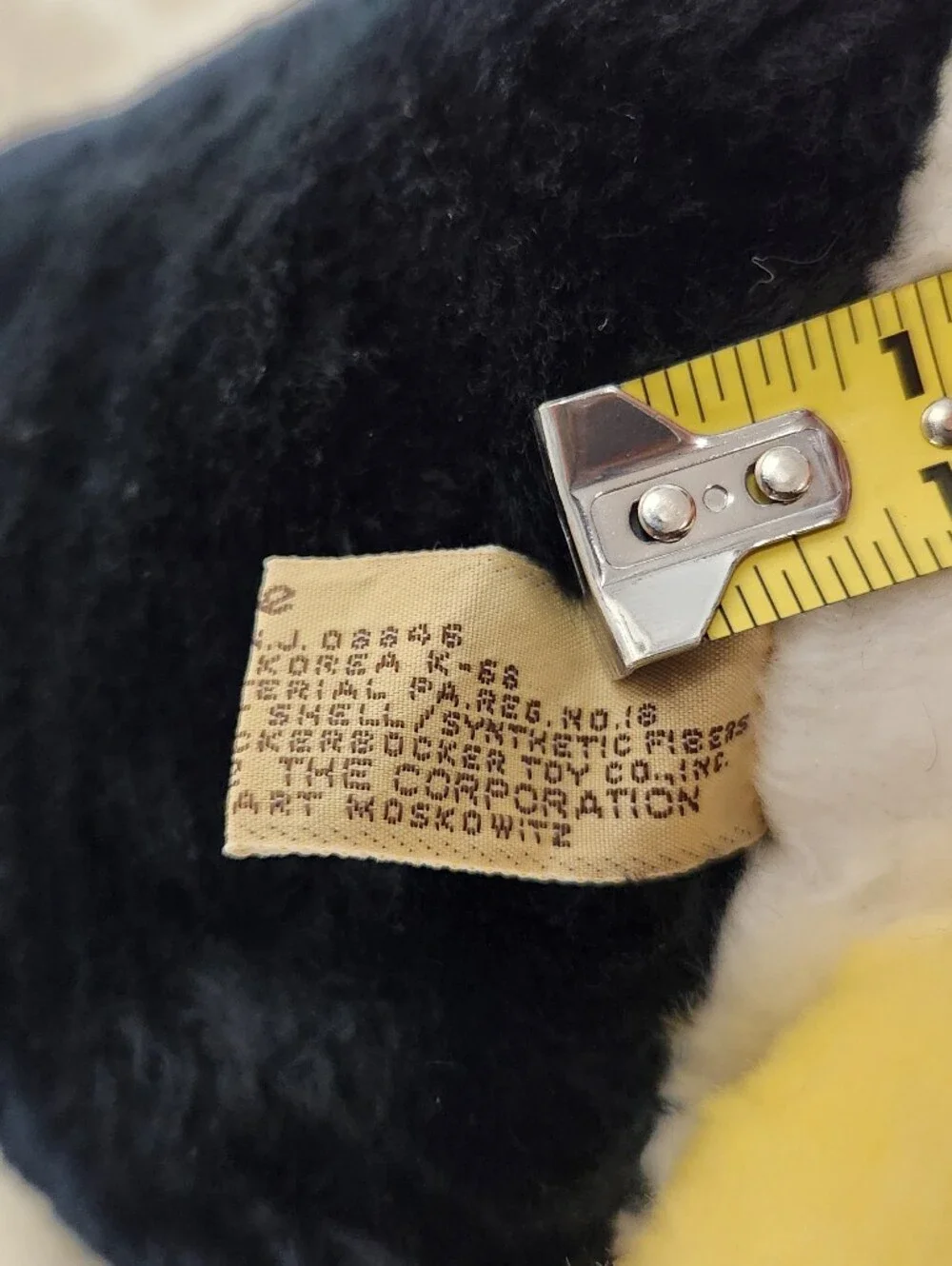 Applause Vintage Penguin Stuffed Plush Black White Yellow RARE!